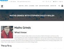 Tablet Screenshot of mathsgrinds.ie